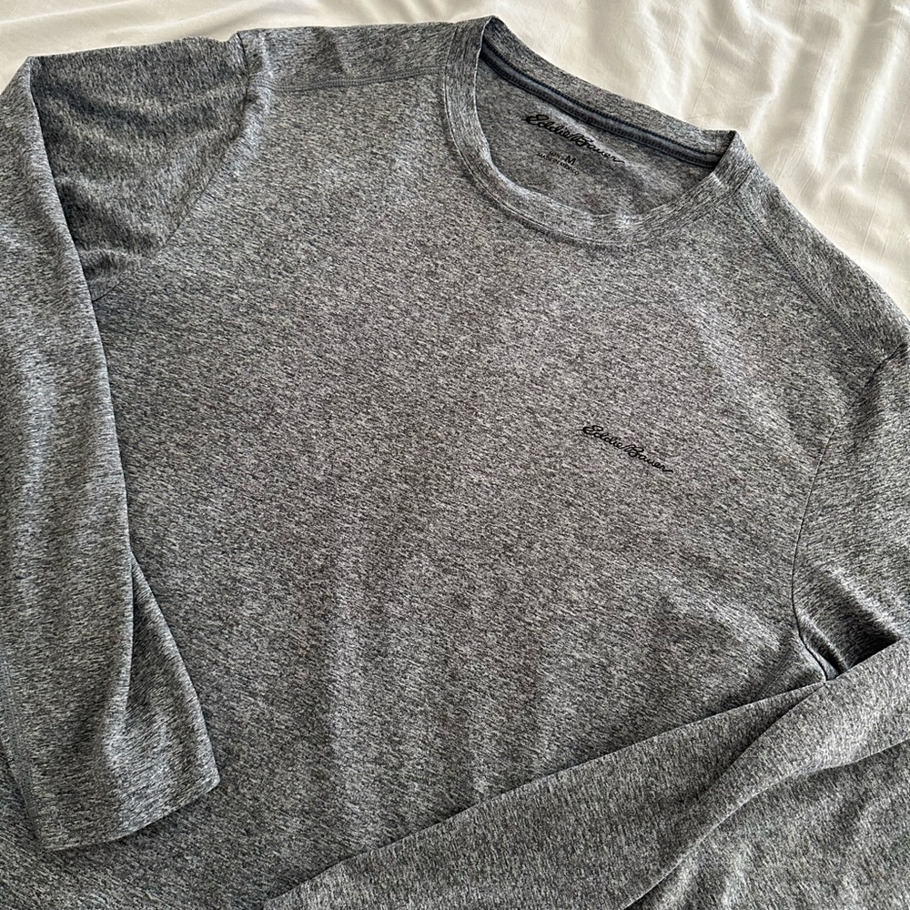 Eddie Bauer Gray Long Sleeve Shirt